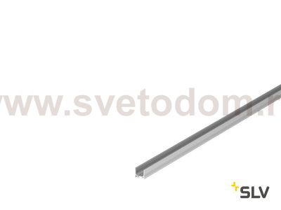 1000463 SLV GRAZIA 10, профиль накладной стандарт, 2 м, без экрана, алюминий