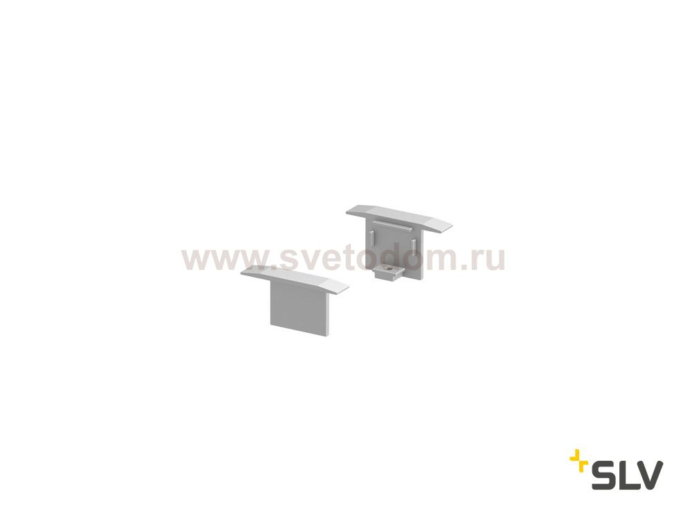 1000472 SLV GRAZIA 10, заглушка для встраиваемого профиля, 2шт., алюминий