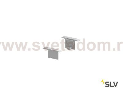 1000472 SLV GRAZIA 10, заглушка для встраиваемого профиля, 2шт., алюминий