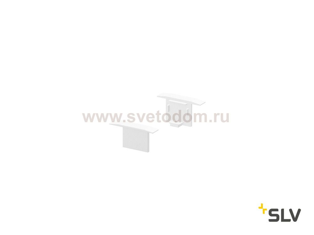 1000473 SLV GRAZIA 10, заглушка для встраиваемого профиля, 2шт., белый 