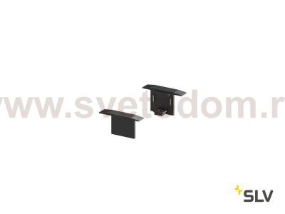 1000474 SLV GRAZIA 10, заглушка для встраиваемого профиля, 2шт., черный