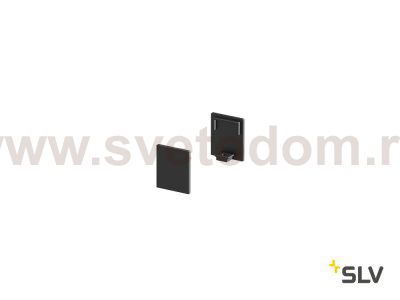 1000483 SLV GRAZIA 10, заглушка высокая для плоского профиля, 2шт., черный