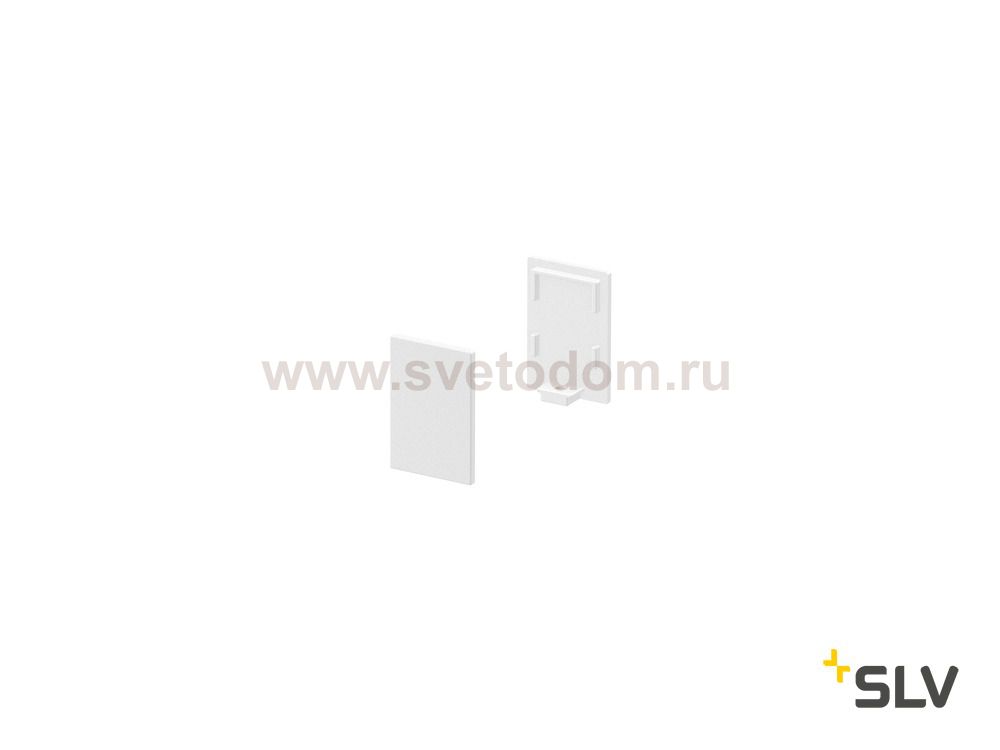 1000485 SLV GRAZIA 10, заглушка высокая для профиля стандарт, 2шт., белый 