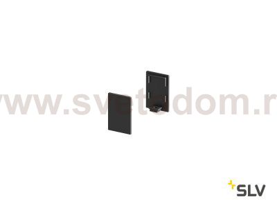1000486 SLV GRAZIA 10, заглушка высокая для профиля стандарт, 2шт., черный