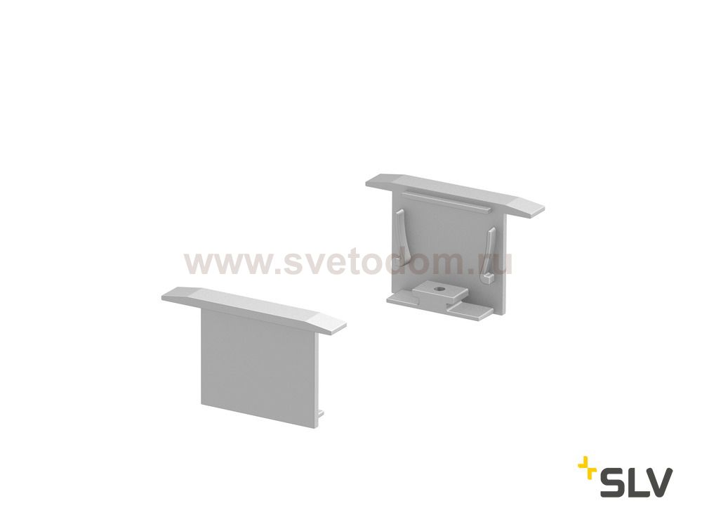 1000556 SLV GRAZIA 20, заглушка для встраиваемого профиля, 2шт., алюминий