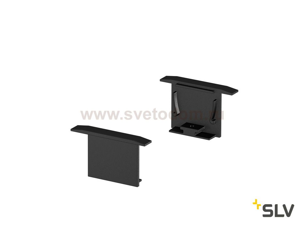 1000558 SLV GRAZIA 20, заглушка для встраиваемого профиля, 2шт., черный