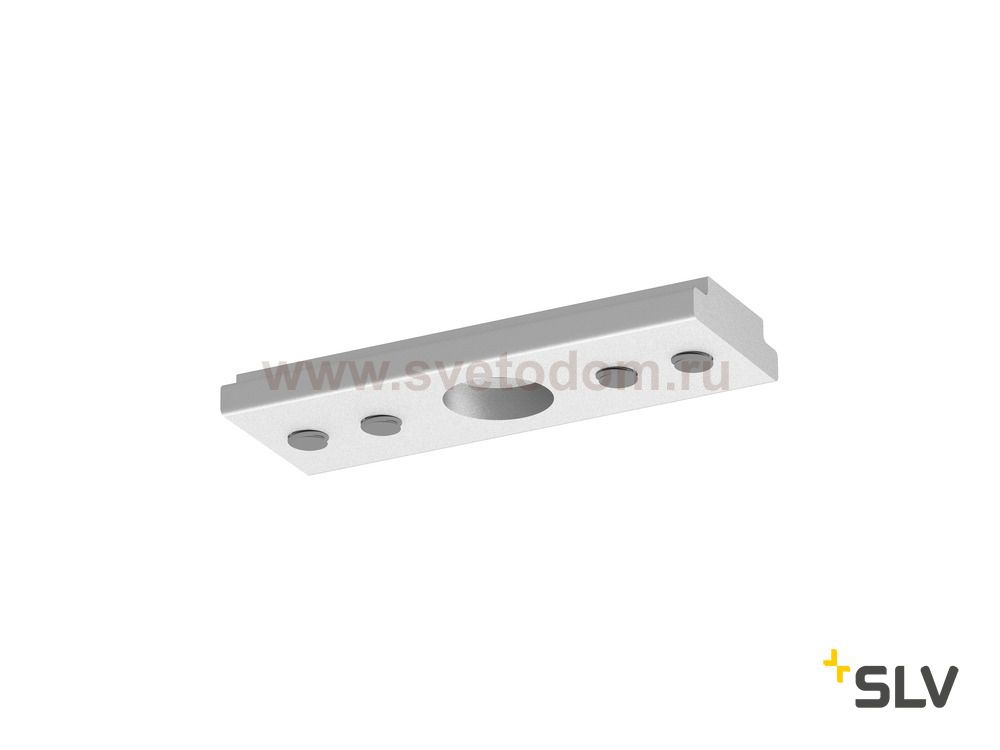 1000571 SLV GRAZIA 20, коннектор прямой, 2шт., алюминий