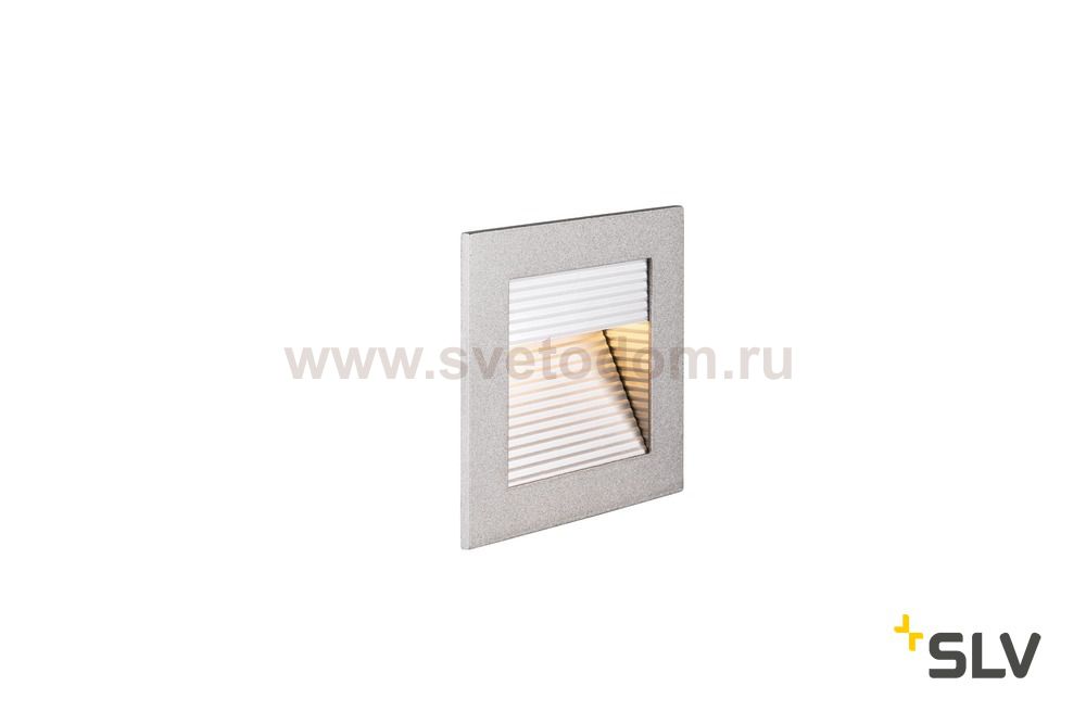 SLV 1000575 FRAME CURVE LED HV светильник встраиваемый 3.1Вт с LED 2700К, 100лм, серебристый/ алюминий
