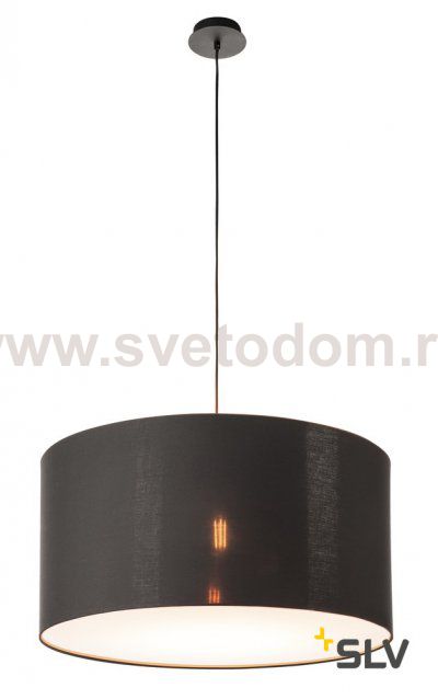 1000580 SLV FENDA, абажур-цилиндр диам., 70 см, черный/ медь