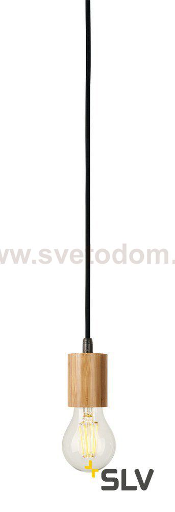 1000581 SLV FITU Е27 PD светильник подвесной 2.5m для лампы Е27 60Вт макс., без основания, бамбук светлый