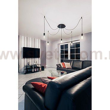 1000583 SLV FITU Е27 PD светильник подвесной 2.5m для лампы Е27 60Вт макс., без основания, бамбук темный