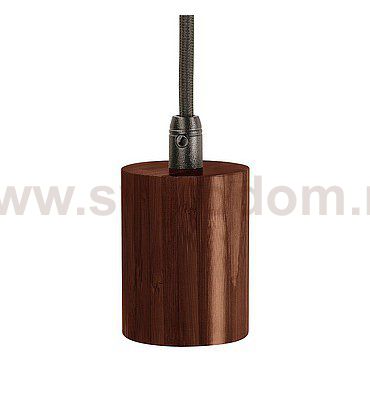 1000583 SLV FITU Е27 PD светильник подвесной 2.5m для лампы Е27 60Вт макс., без основания, бамбук темный