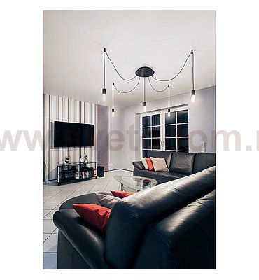 1000586 SLV FITU Е27 PD-2 светильник подвесной 5m для лампы Е27 60Вт макс., без основания, бетон