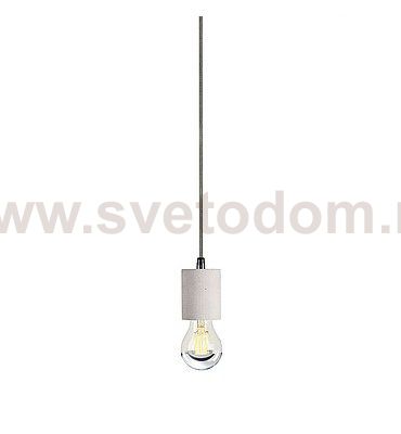 1000586 SLV FITU Е27 PD-2 светильник подвесной 5m для лампы Е27 60Вт макс., без основания, бетон