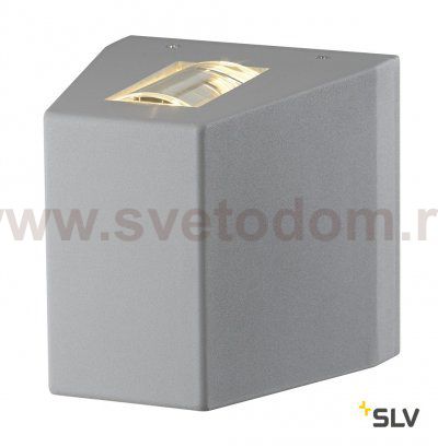 1000587 SLV OUT-BEAM QT-DE12 светильник настенный IP44 для лампы R7s 78мм 80Вт макс.. серебристый