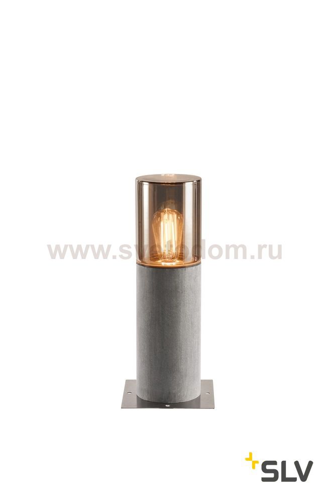 1000665 SLV LISENNE POLE 40 светильник IP54 для лампы E27 23Вт макс., серый базальт/ дымчатое стекло