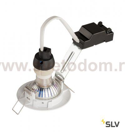 1000714 SLV PIKA QPAR51 светильник встраиваемый для лампы GU10 50Вт макс., белый