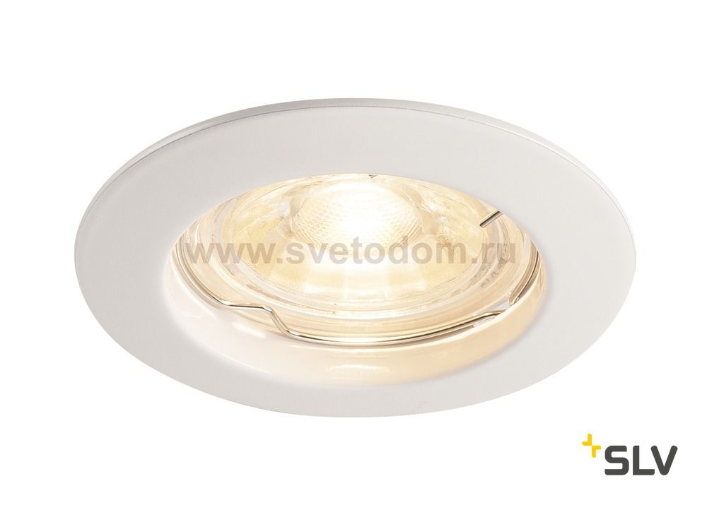 1000714 SLV PIKA QPAR51 светильник встраиваемый для лампы GU10 50Вт макс., белый