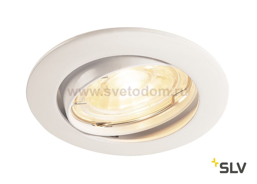 1000718 SLV PIKA TURNO QPAR51 светильник встраиваемый для лампы GU10 50Вт макс., белый
