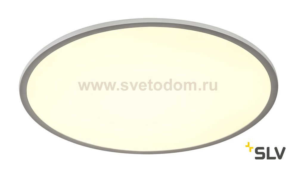 SLV 1000786 PANEL 60 ROUND CL светильник потолочный 42Вт с LED 4000К, 3350лм, 110°, серебристый