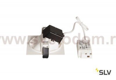 1000795 SLV VERLUX INDI  9 светильник встраиваемый с LED 8.6Вт, 3000К, 650лм, белый