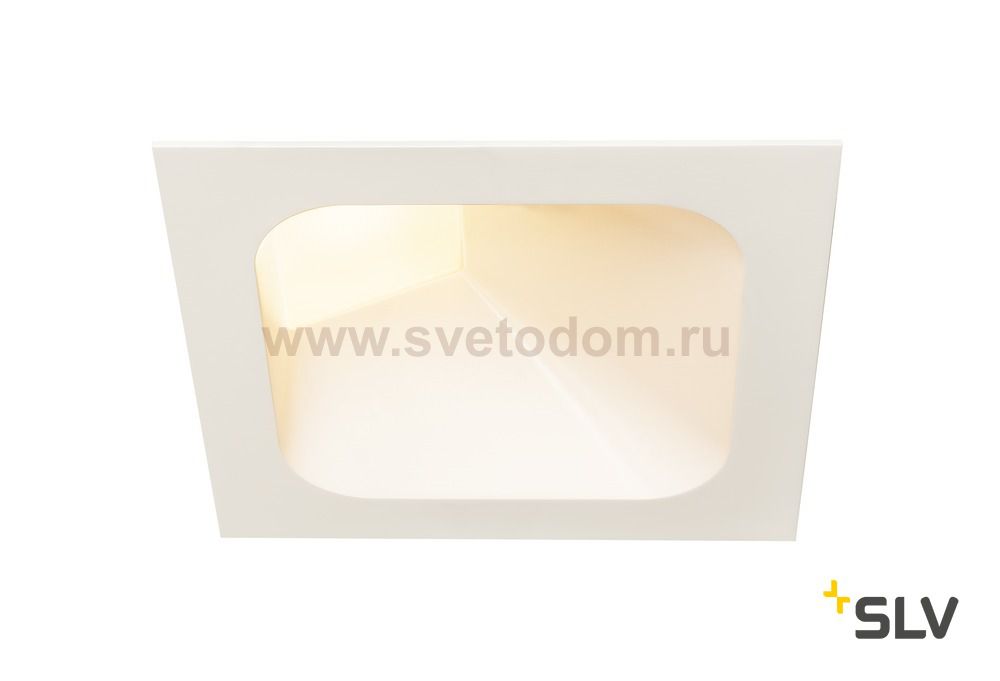 1000796 SLV VERLUX INDI 16 светильник встраиваемый с LED 16Вт, 3000К, 1370лм, белый