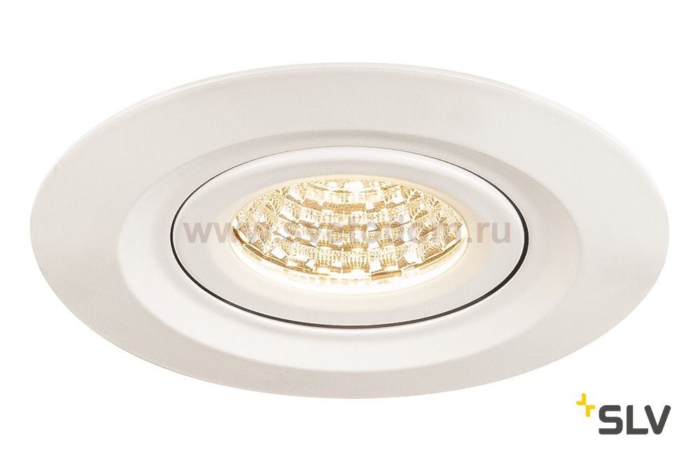 1000833 SLV KINI светильник IP65 встраиваемый поворотный c LED 12Вт, 60°, 3000К, 850лм, белый