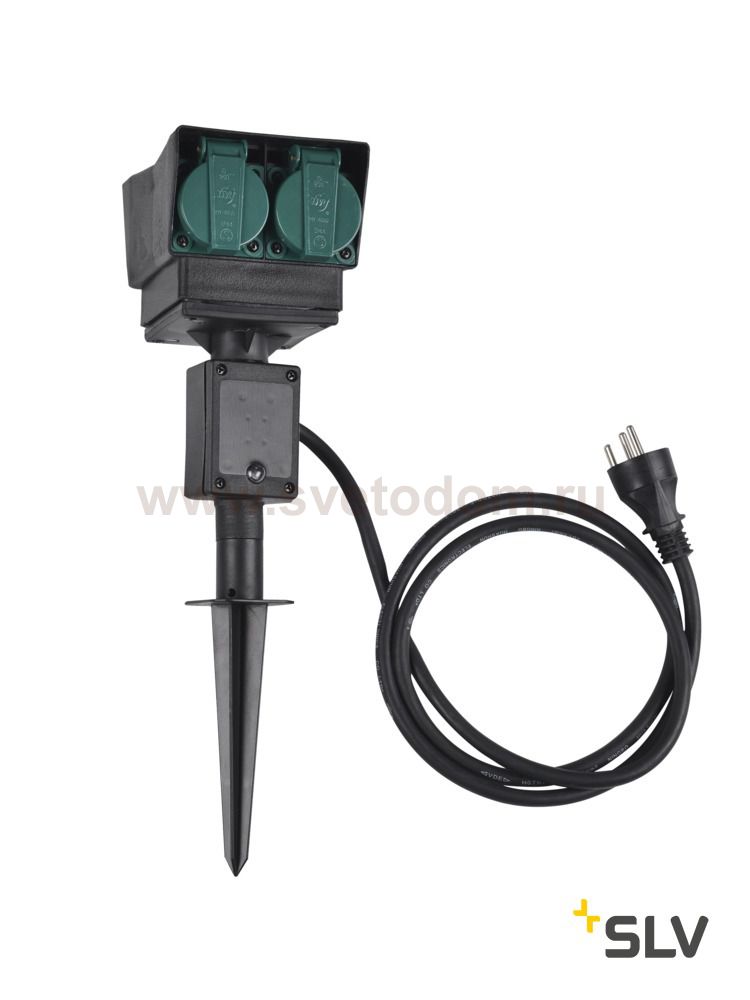 1000872 SLV Удлинитель садовый на 4 розетки, IP44, кабель 1.5 метра, DK