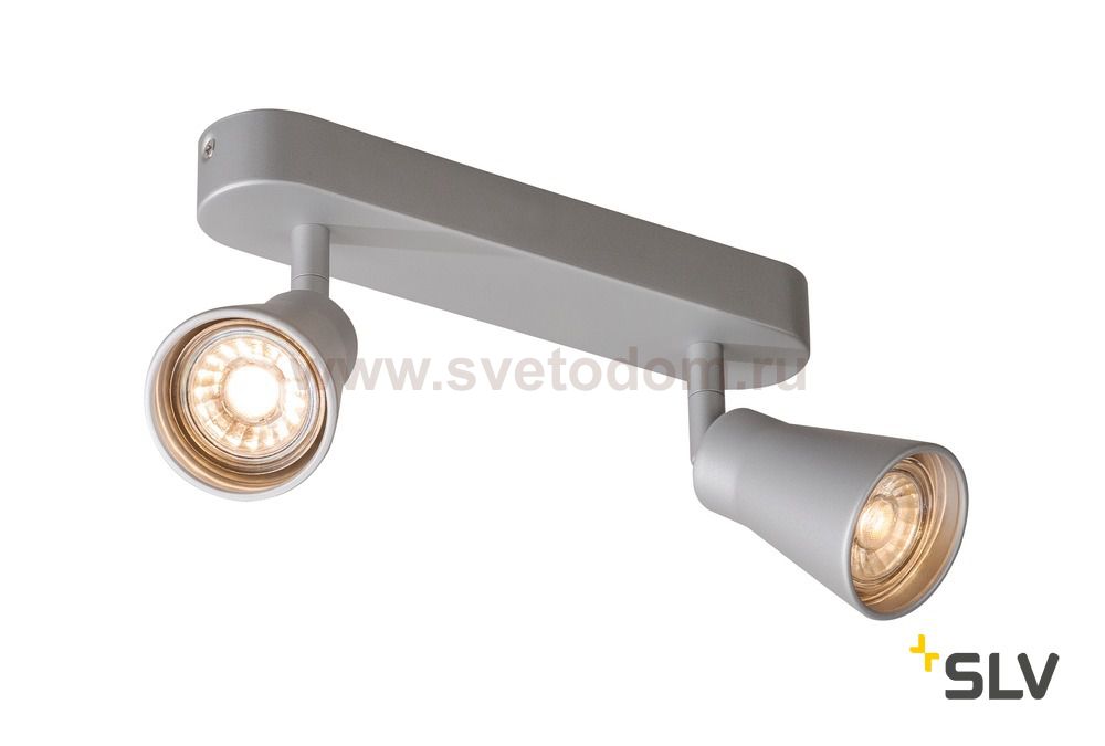 SLV 1000891 AVO DOUBLE CW светильник накладной для 2-х ламп GU10 по 50Вт макс., серебристый
