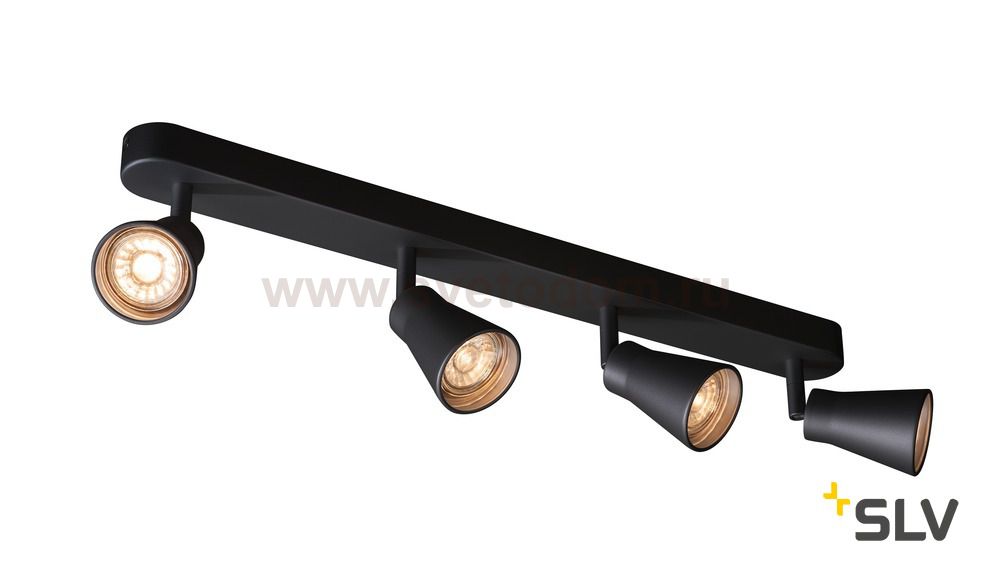SLV 1000895 AVO QUAD CW светильник накладной для 4-х ламп GU10 по 50Вт макс., черный