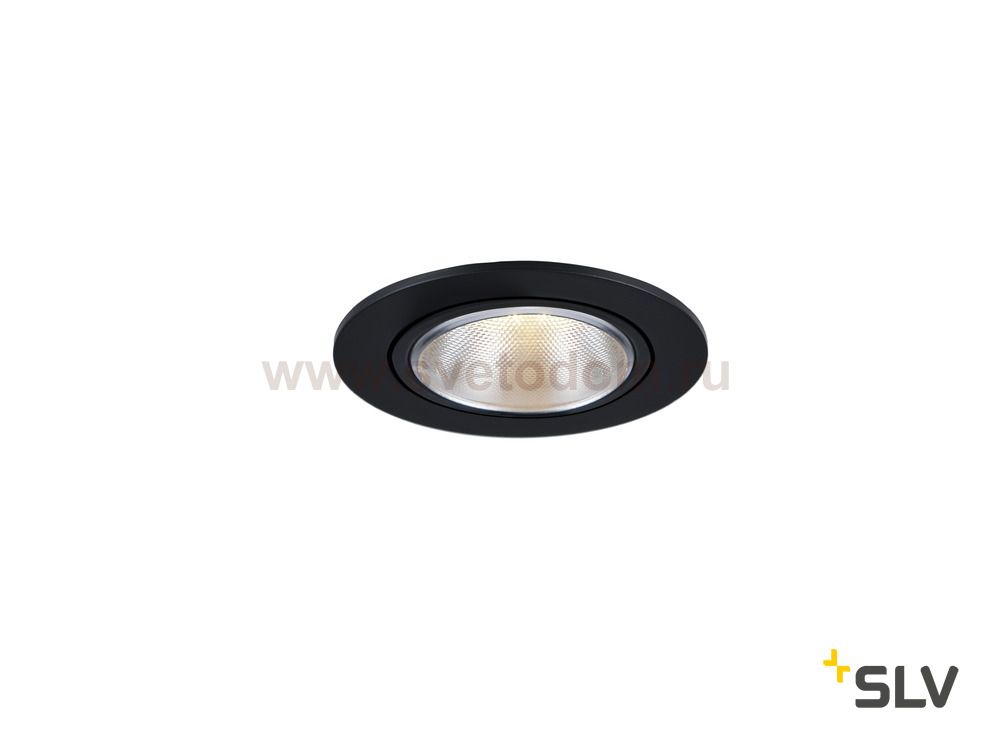 1000906 SLV KAHOLO светильник встраиваемый для лампы E27 PAR20 50Вт макс., черный