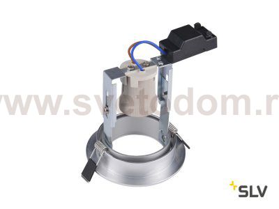 1000908 SLV KAHOLO светильник встраиваемый для лампы E27 PAR20 50Вт макс., матированный алюминий