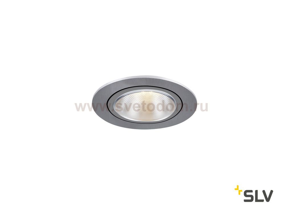 1000908 SLV KAHOLO светильник встраиваемый для лампы E27 PAR20 50Вт макс., матированный алюминий