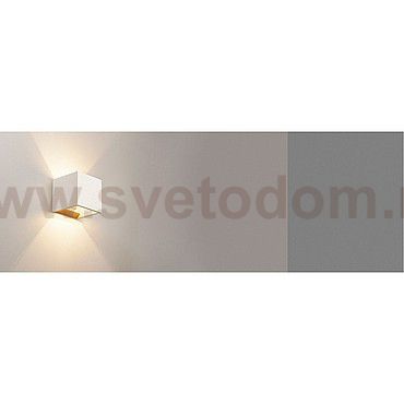 1000913 SLV SOLID CUBE светильник настенный для лампы QT14 G9 25Вт макс., белый песчанник
