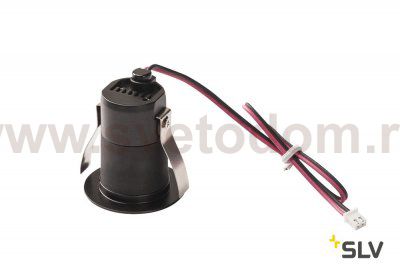 1000915 SLV TRITON MINI LED светильник встраиваемый 350мА с LED 1.2Вт, 3000К, 70лм, 12°, CRI>90, черный