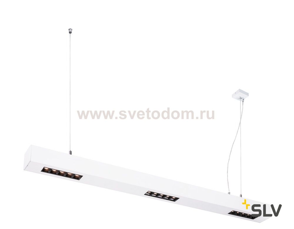 SLV 1000926 Q-LINE BAP PD 1m LED светильник подвесной 45Вт с LED 3000К, 2100лм, 30°, URG<10, CRI>90, белый