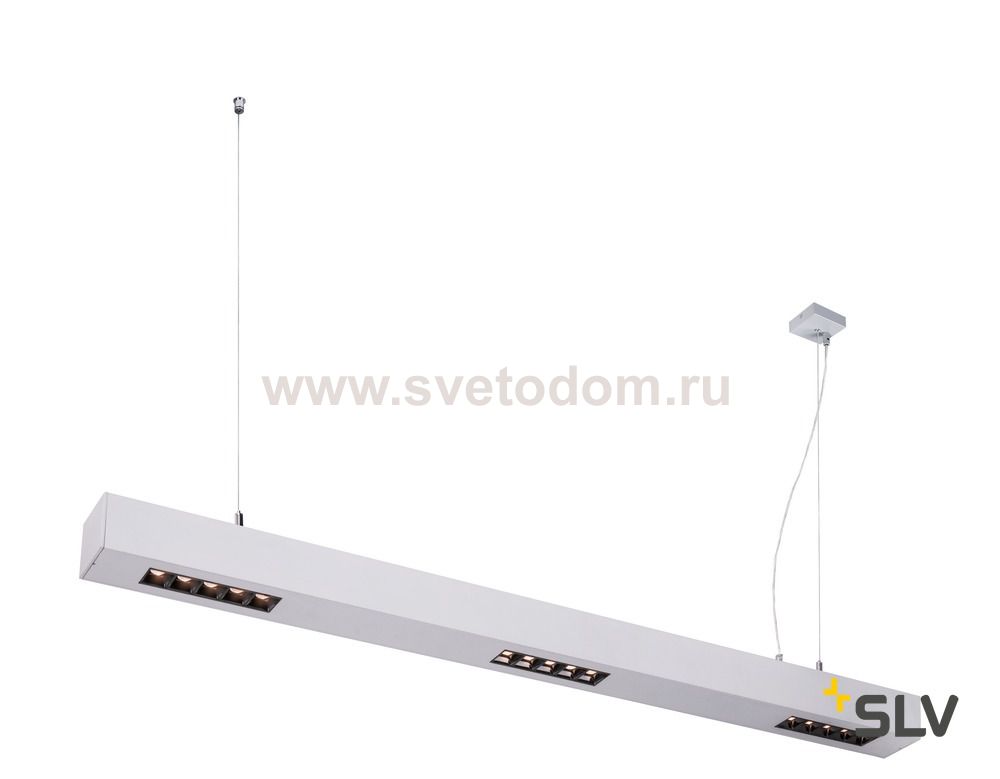 SLV 1000928 Q-LINE BAP PD 1m LED светильник подвесной 45Вт с LED 3000К, 2100лм, 30°, URG<10, CRI>90, серебристый