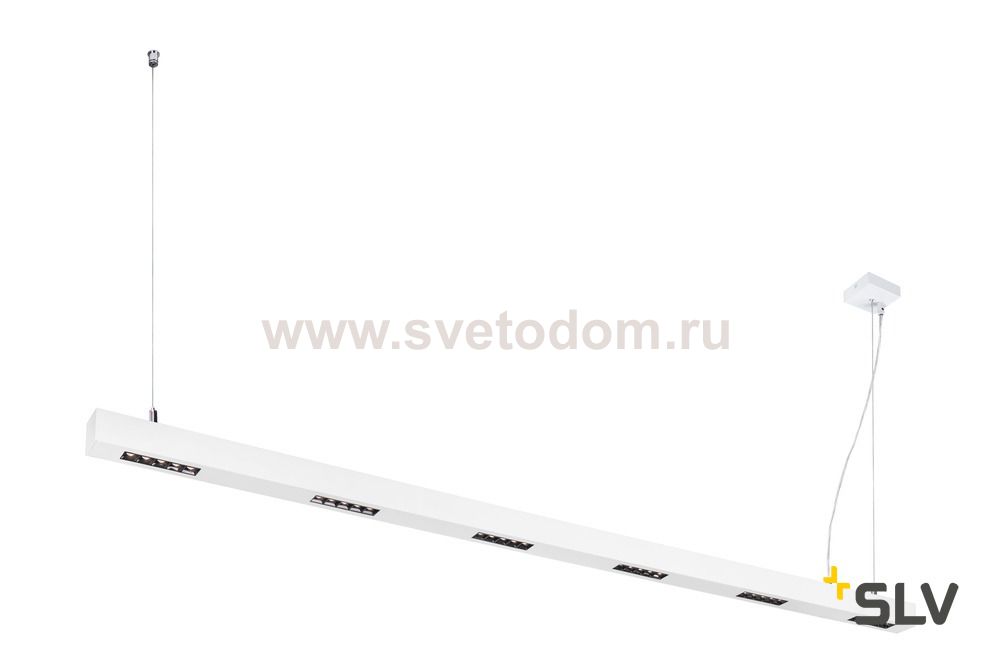 SLV 1000929 Q-LINE BAP PD 2m LED светильник подвесной 85Вт с LED 3000К, 4200лм, 30°, URG<10, CRI>90, белый