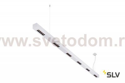 SLV 1000931 Q-LINE BAP PD 2m LED светильник подвесной 85Вт с LED 3000К, 4200лм, 30°, URG<10, CRI>90, серебристый
