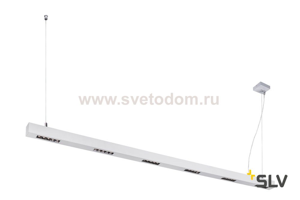 SLV 1000931 Q-LINE BAP PD 2m LED светильник подвесной 85Вт с LED 3000К, 4200лм, 30°, URG<10, CRI>90, серебристый