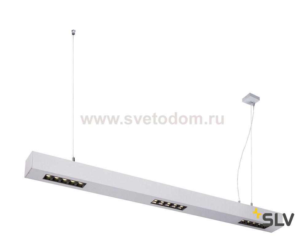 SLV 1000934 Q-LINE BAP PD 1m LED светильник подвесной 45Вт с LED 4000К, 2300лм, 30°, URG<10, CRI>90, серебристый