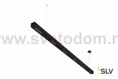 SLV 1000936 Q-LINE BAP PD 2m LED светильник подвесной 85Вт с LED 4000К, 4600лм, 30°, URG<10, CRI>90, черный
