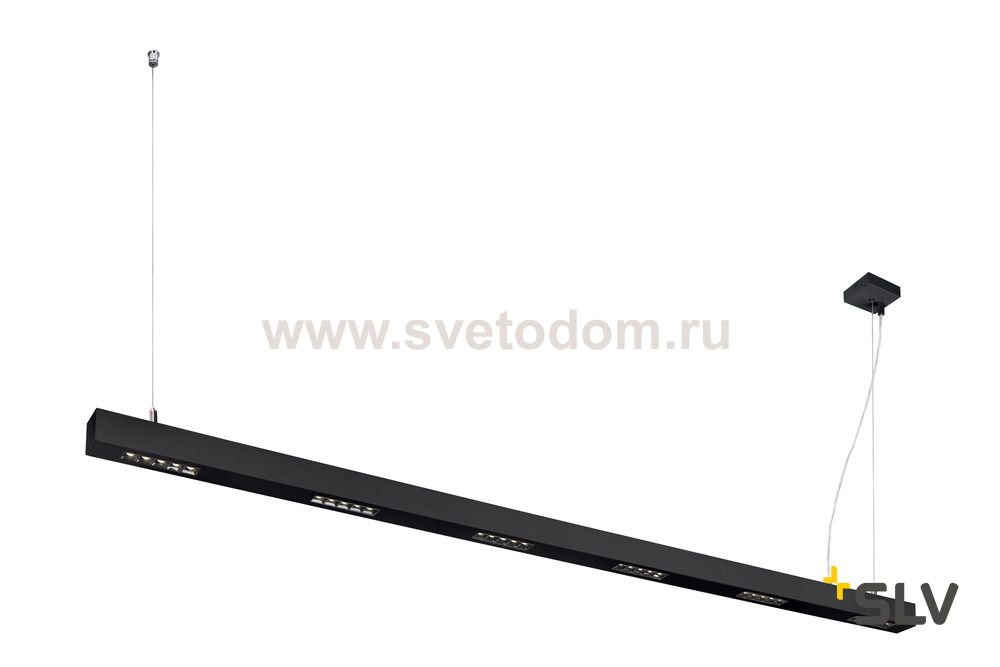 SLV 1000936 Q-LINE BAP PD 2m LED светильник подвесной 85Вт с LED 4000К, 4600лм, 30°, URG<10, CRI>90, черный