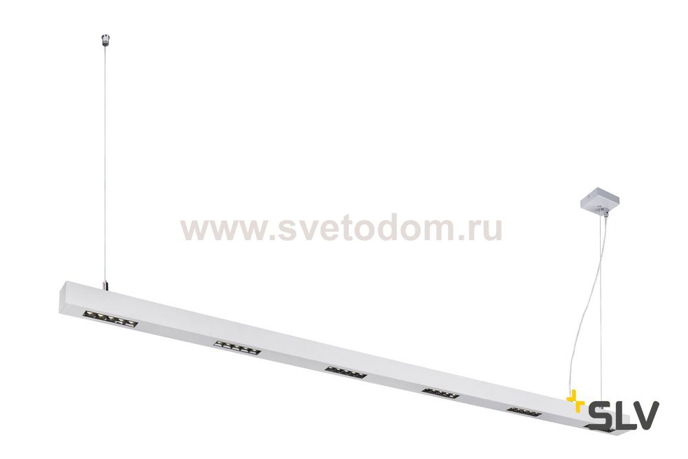 SLV 1000937 Q-LINE BAP PD 2m LED светильник подвесной 85Вт с LED 4000К, 4600лм, 30°, URG<10, CRI>90, серебристый