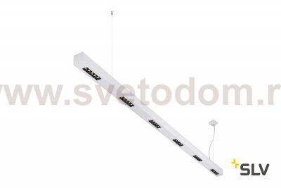 SLV 1000937 Q-LINE BAP PD 2m LED светильник подвесной 85Вт с LED 4000К, 4600лм, 30°, URG<10, CRI>90, серебристый