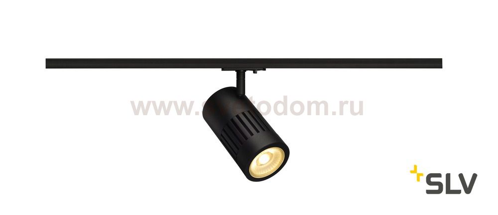 SLV 1000977 1PHASE-TRACK, STRUCTEC светильник 28Вт с LED 3000К, 2650лм, 60°, CRI>90, черный (ex 144110)