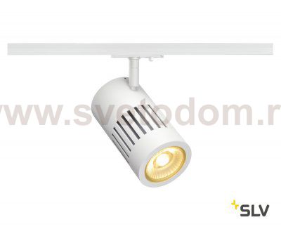 SLV 1000978 1PHASE-TRACK, STRUCTEC светильник 28Вт с LED 3000К, 2650лм, 60°, CRI>90, белый (ex 144111)