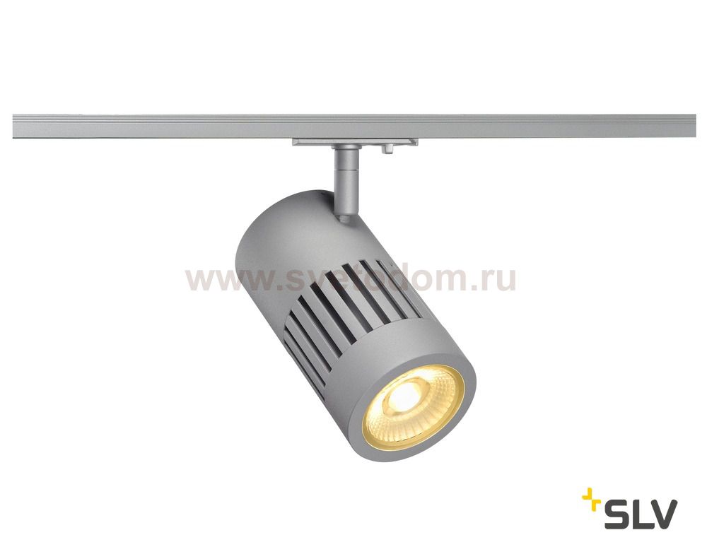 SLV 1000979 1PHASE-TRACK, STRUCTEC светильник 28Вт с LED 3000К, 2650лм, 60°, CRI>90, серебристый (ex 144114)