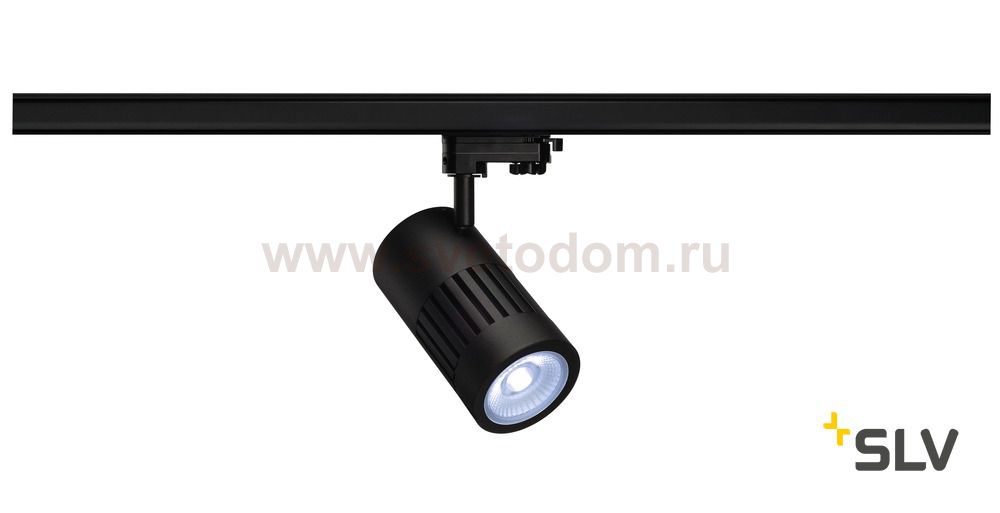 SLV 1000989 3Ph, STRUCTEC светильник 28Вт с LED 4000К, 2750лм, 60°, CRI>90, черный (ex 176030)