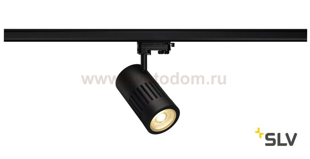 SLV 1000992 3Ph, STRUCTEC светильник 35Вт с LED 3000К, 3200лм, 36°, CRI>90, черный (ex 176040)